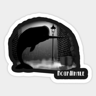 Noir Whale Sticker